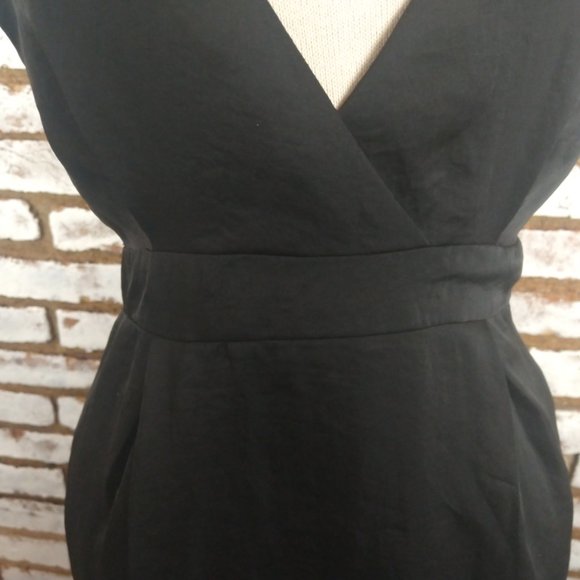 BCBG Generation Black Dress Lace Back Sz 10 - Picture 4 of 15